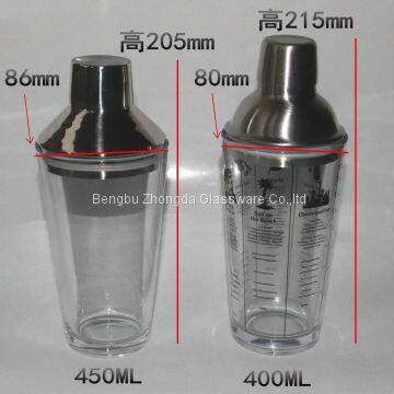 Wholesale Classic Barware Modern Glass Recipe Cocktail Boston Shaker Wine Stainless Steel Bartender photo-3