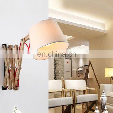 Extension-type Wall Lamp Wooden Antique Design Wall Light for Indoor Use Lighting photo-2