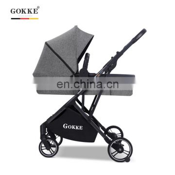 3 in 1 High landscape lightweight foldable baby pram pushchair