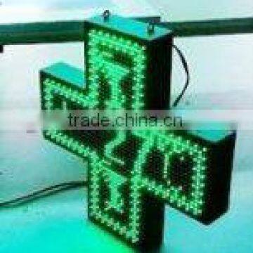 outdoor pharmacy cross led sign