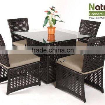 Thailand Handmade Outdoor Garden Rattan Wicker Dining Furniture