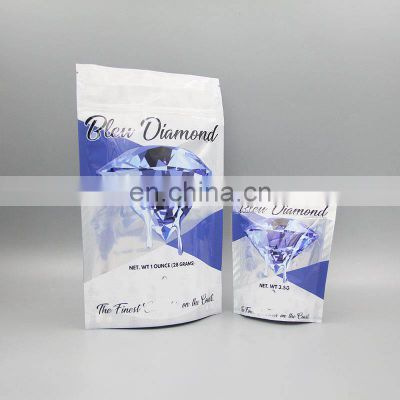 China 100 PCS Resealable Mylar Bags Stand Up Foil Zip lock Bags manufacture