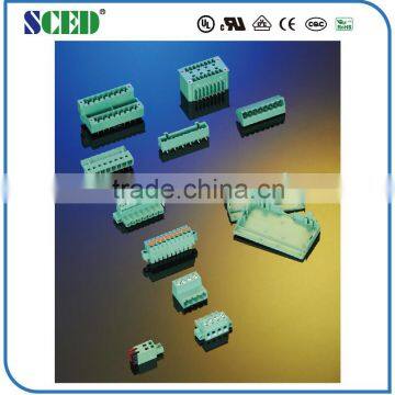 Plastic Electrical Plug-In Terminal Block Right Angle Wire Inlet With Flange for Frequency Convertors photo-3