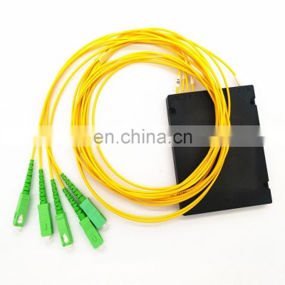 FTTH 1*8 SC APC bare type Fiber Optic equipment used for FDB  PLC Splitter Single Mode ABS box Module Optical PLC Optic Splitter