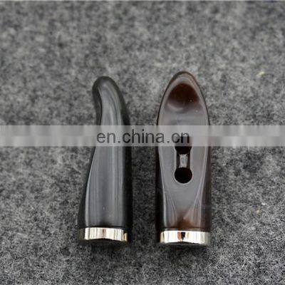 2 holes acrylic flat metal combined part button toggles for garment