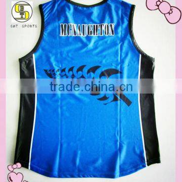 Polyester Mesh Sublimation Printing Basketball Singlet photo-2