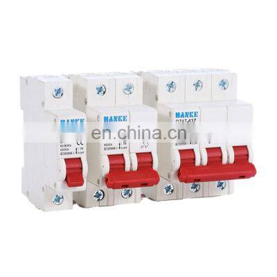 Factory direct sales DZ47-63Z 6A-40A / 4P AC 50Hz / 60Hz 230V 400V white MCB miniature circuit breaker