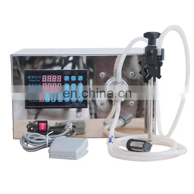 Small Desktop Semi-Automatic Magnetic Pump Quantitative Filling Machine Beer Beverage Oil Perfume Bottles Water Filler