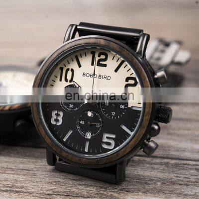BOBO BIRD Brand Own Logo Wood Business Watch With Waterproof Luminous Clock Mechanical Automatic Watch Luxury photo-3