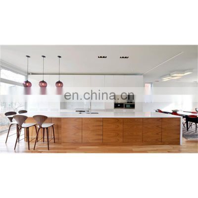 Customized project high gloss lacquer or pvc design modern kitchen cabinet