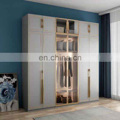 2021 Home furniture modern hinged door wardrobe bedroom wardrobe