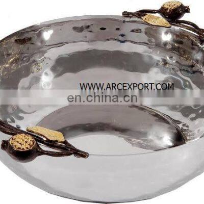 Stainless Steel & Brass Luxury Bowl photo-3
