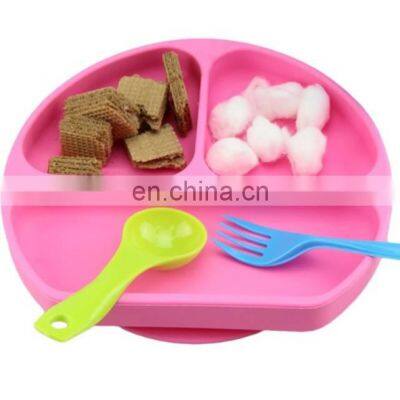 Plastic Tray 3 and 4 Compartment Silicone Suction Plate Toddler Place Mat for Babies and Children photo-5