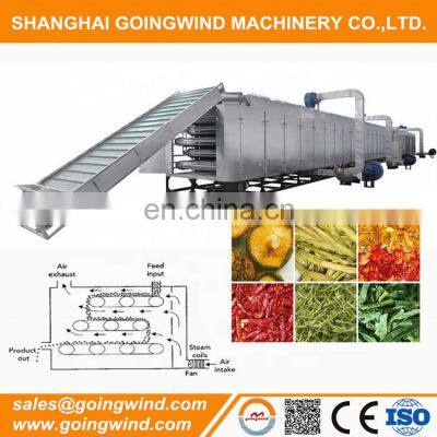 Automatic tunnel dehydrator auto vegetable herb continous conveyor mesh belt dryer machine cheap price for sale