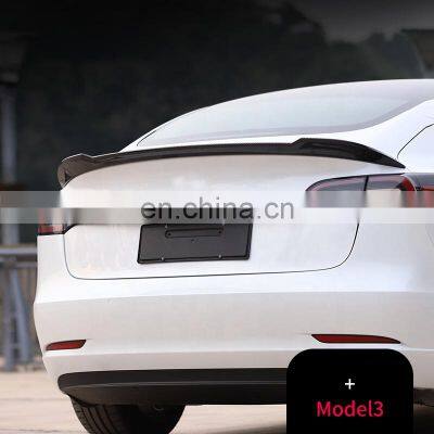 High-quality Abs Material Sports Two-door Rear Trunk Spoiler Rear Spoiler For Tesla Model 3