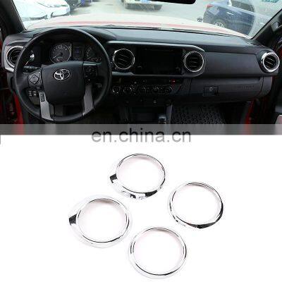 16-20 For Toyota Tacoma Central Control Air Outlet Ring ABS 4-piece Set