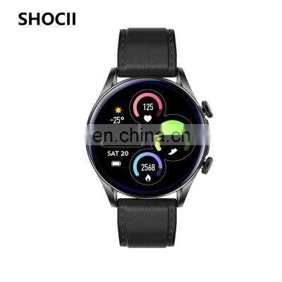 2022 New Arrival T32S Round Screen Smart Watch Waterproof Heart Rate Monitor Voice Assistant T32S Smartwatch