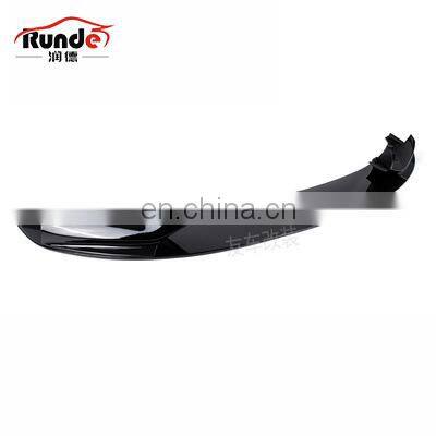 RD For BMW 5-series Sports Modified MP Sub Black Front Lip F10f18 Modified Bright Black Front Dumb Black Carbon Fiber Front Lip photo-3
