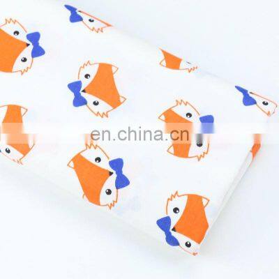 Cartoon Fox Fabric Kindergarten Baby Cotton Three-piece Fabric Korean Print Children's Arrow Cotton Twill Fabric photo-2