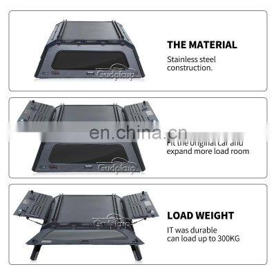 Pickup Truck Canopy Steel Hard Top Topper Camper Truck Canopy for Mazda Bt50 With Led Light and Top Rack