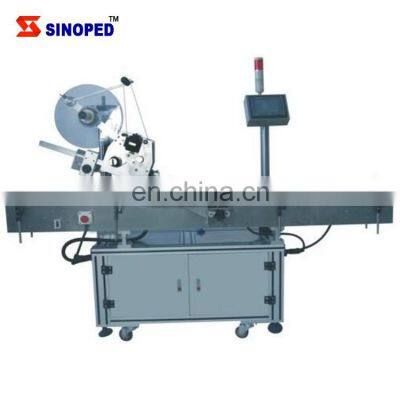 Flat Labeling Machine Automatic Food Top Side Labeler System Carton Flat Surface Box Bottle Lid Sticker Labeling Machine