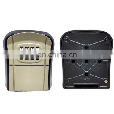 Hot Sale Small Metal Lock Box Wall Mount 4 Digit Key Storage Box Cabinet Security Safes Combination Heavy Lock