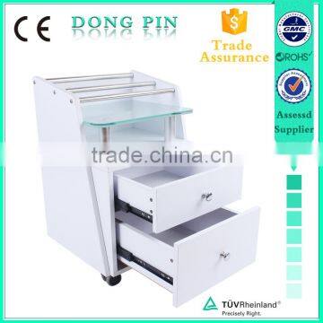 hair salon trolley with glass