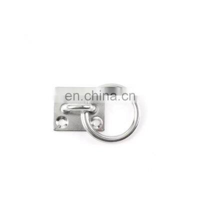 JRSGS Customized High Quality 304/316 Stainless Steel Marine Grade Hardware Square Eye Plate With Ring photo-3