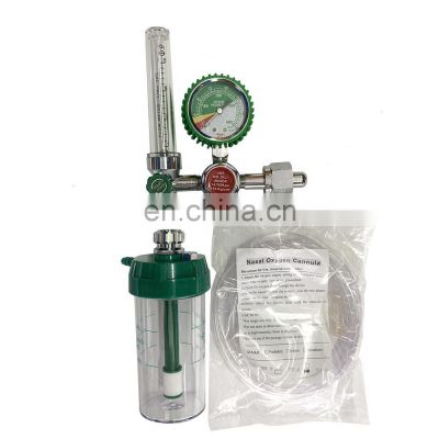 HG-IG Oxygen Therapy Safety Medical Oxygen Regulator with Gauge, Oxygen Gas Flow Meter with Cannula