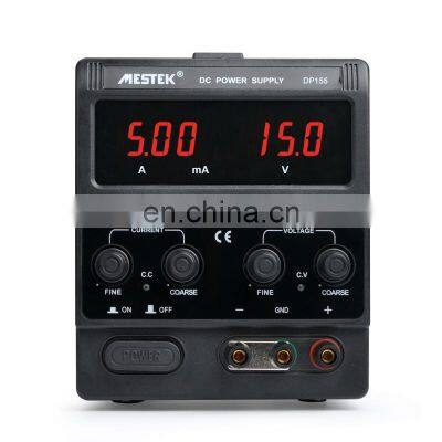 Mestek DP155 15V 5A 75w Factory Price Continuous adjustable output minimal ripple low noise high accuracy DC Power Supply