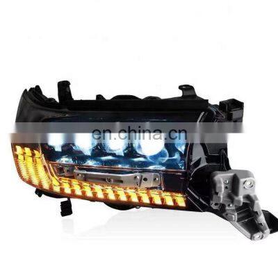 Hot sale upgrade LED matrix 4lens headlamp headlight for TOYOTA LAND CRUISER LC200 head lamp head light 2016-2019