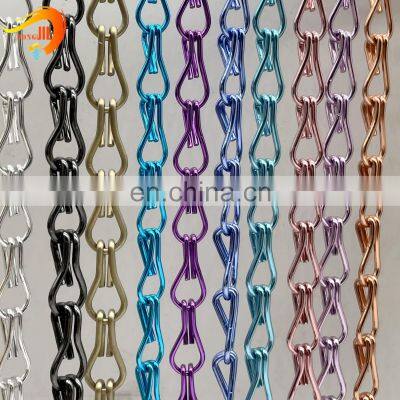 Aluminum Colorful Double Hook Chain Door Curtain Chain for Partition photo-3