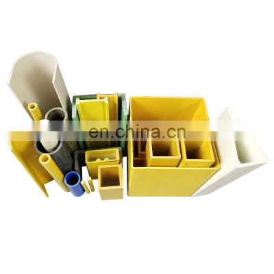 composite plastic square round pipe I shape Anger Y Bar U Channel Pultruded Profile