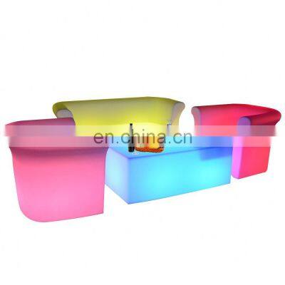 Home Goods Garden Line Patio Furniture Seating 3d Led Cube With Rgb Light