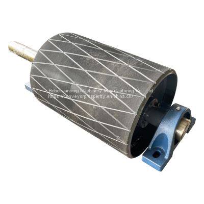 JIS SS 400 Belt Conveyor Ceramic Rubber Lagging Pulley for Quarry