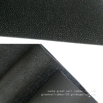 Pebbled leather