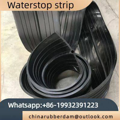 Buried rubber waterstop in grouting pipe, subway construction joint, external adhesive waterstop with edge waterstop