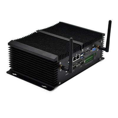 Fanless Mini PC Core-i7 8550U i5 7200U Quad Core 2*DDR4 2*COM Rugged Tablet Industrial Computer VGA HD WiFi Dual Lan Display photo-4