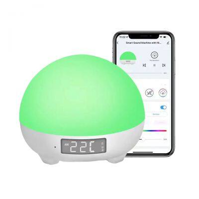 Smart White Noise Sound Night Light for Babies Portable Wi-Fi with Room Temperature Detection baby toy