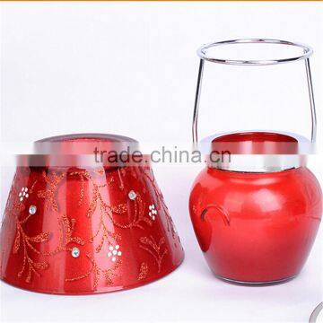 Crystal Glass Shade Lamp Lantern Candle Holder for Home photo-3