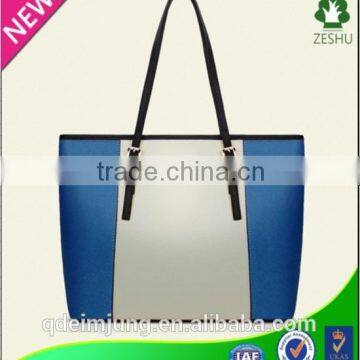 lady fashion design tote handbag PU leather bag