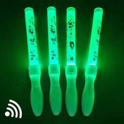 Custom LOGO Radio Control LED Light up Sticks DMX Controllable Remote Glow Favor LED Stick