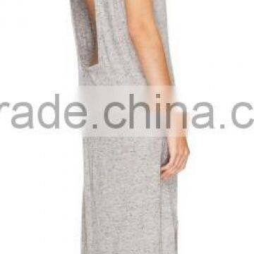 2015 China Manufacturer Ladies Casual Cut Out Back Long Jersey Dress Quality Choice photo-4