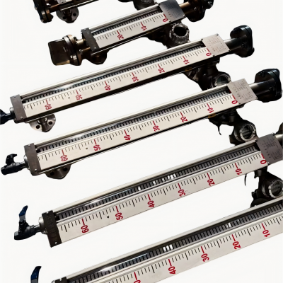 Magnetic Level Gauge 4-20ma Capteur-émetteur de niveau de liquide d'eau dans le réservoir, Jauge de niveau à clapets magnétiques