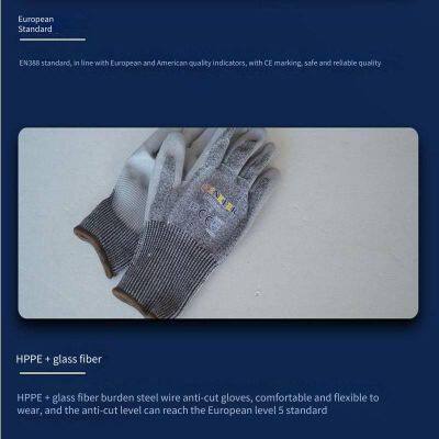 Yingkeer Enkerr pu Coated Level 5 Cut-resistant Gloves, pu Coated Touchscreen-compatible, Level 5 Protective Gloves photo-3