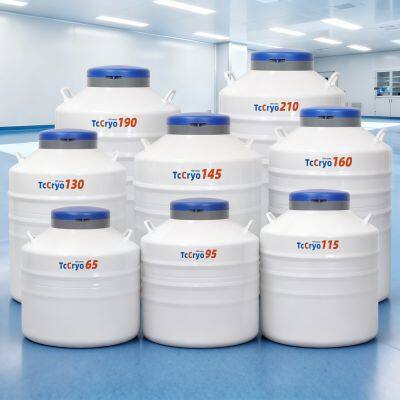 TcCryo 130L Cryogenic Sample Storage Liquid Nitrogen Cell Storage Tank Laboratory Dewar photo-4