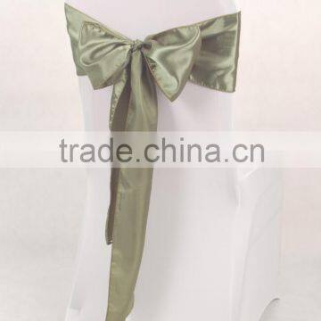 Top quality satin chair sash for wedding chair cover and decoration