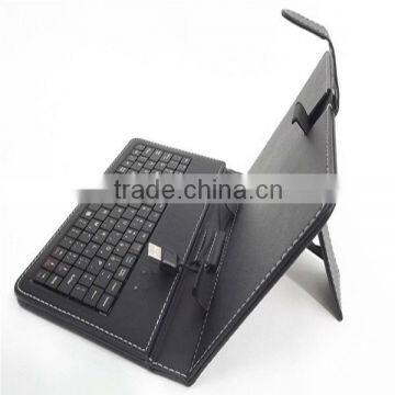 Hot 7 inch Universal Tablet PC Leather Case with Keyboard/Holder(with Mini USB Keyboard)