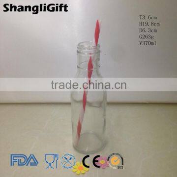 370ml Beverage Industrial Use Glass Bottle for Liquid