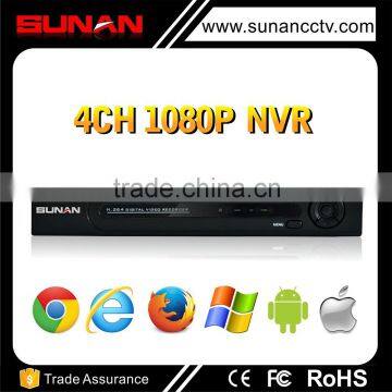 Free oem support high quality 4ch 1080p cctv onvif nvr